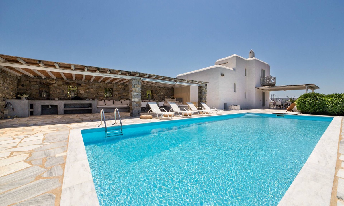 Paros Villa | AB PRIVATE VILLA,private pool, sea view, 10min from Naoussa,