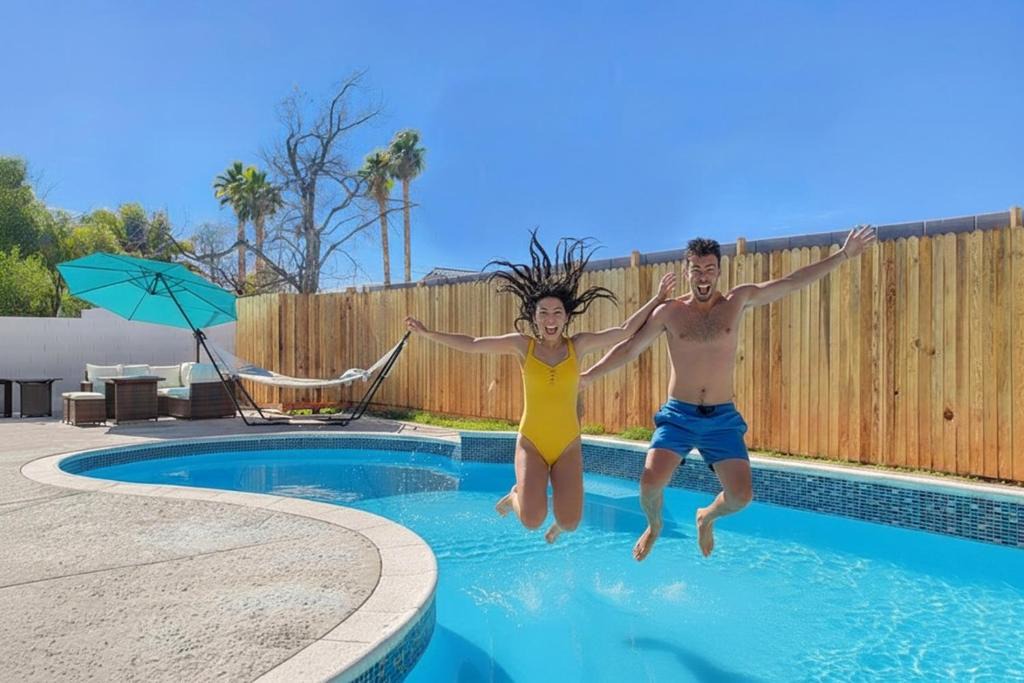 Las Vegas House | Lady Luck Villa w/Pool & Games Near Strip