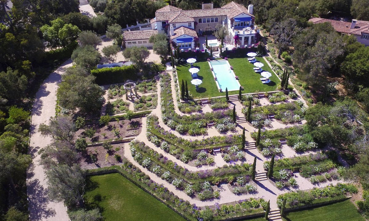 Golden Quadrangle House | Montecito - A European-Inspired Villa with Hollywood History.