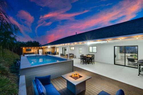Fletcher Hills Villa | Mountain View 10BR Sleeps 31 Pool Spa Games