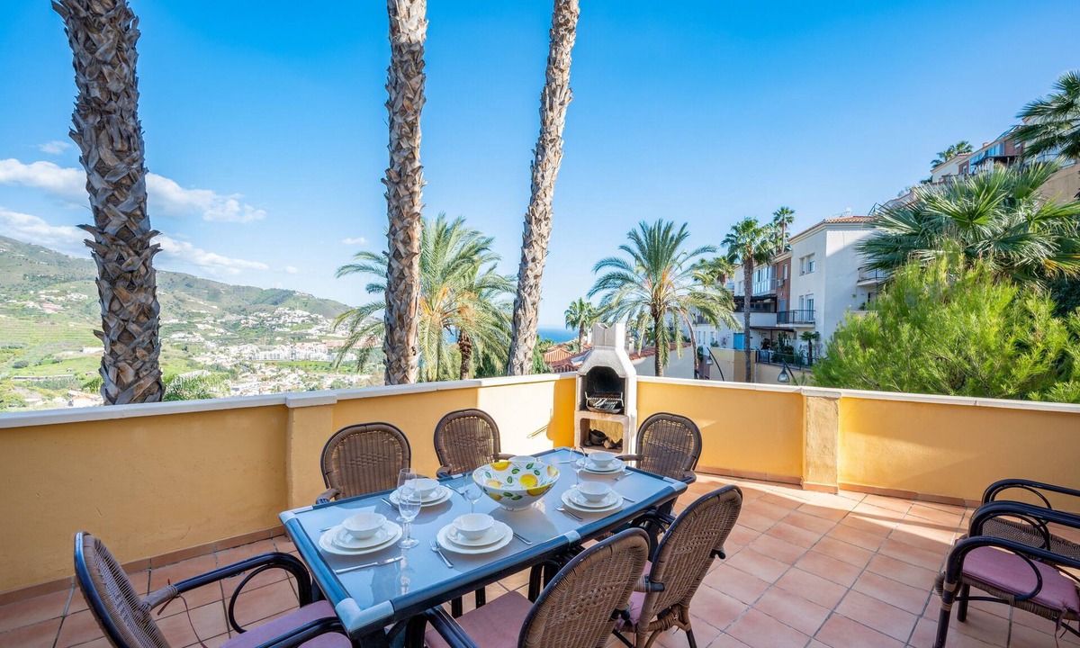 Velilla-Taramay Villa | Panoramic Sea View Villa with Large Terrace, Shared Pools & Space for 8