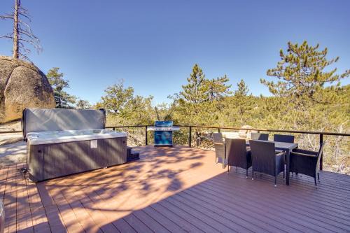 Arrowbear Lake House | Running Springs Cabin w/Spacious Deck + Hot Tub!