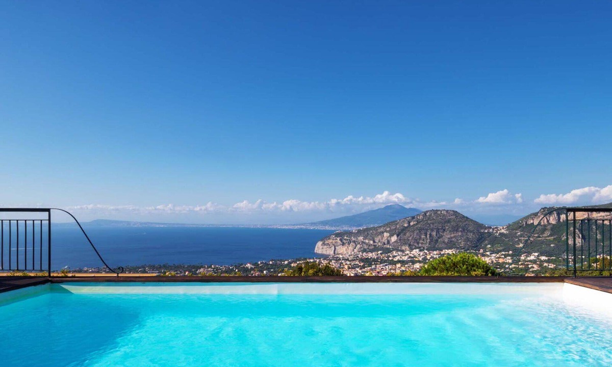 Colli di Fontanelle Villa | Stunning private villa with WIFI, A/C, private pool, TV, patio, panoramic view, close to Sorrento