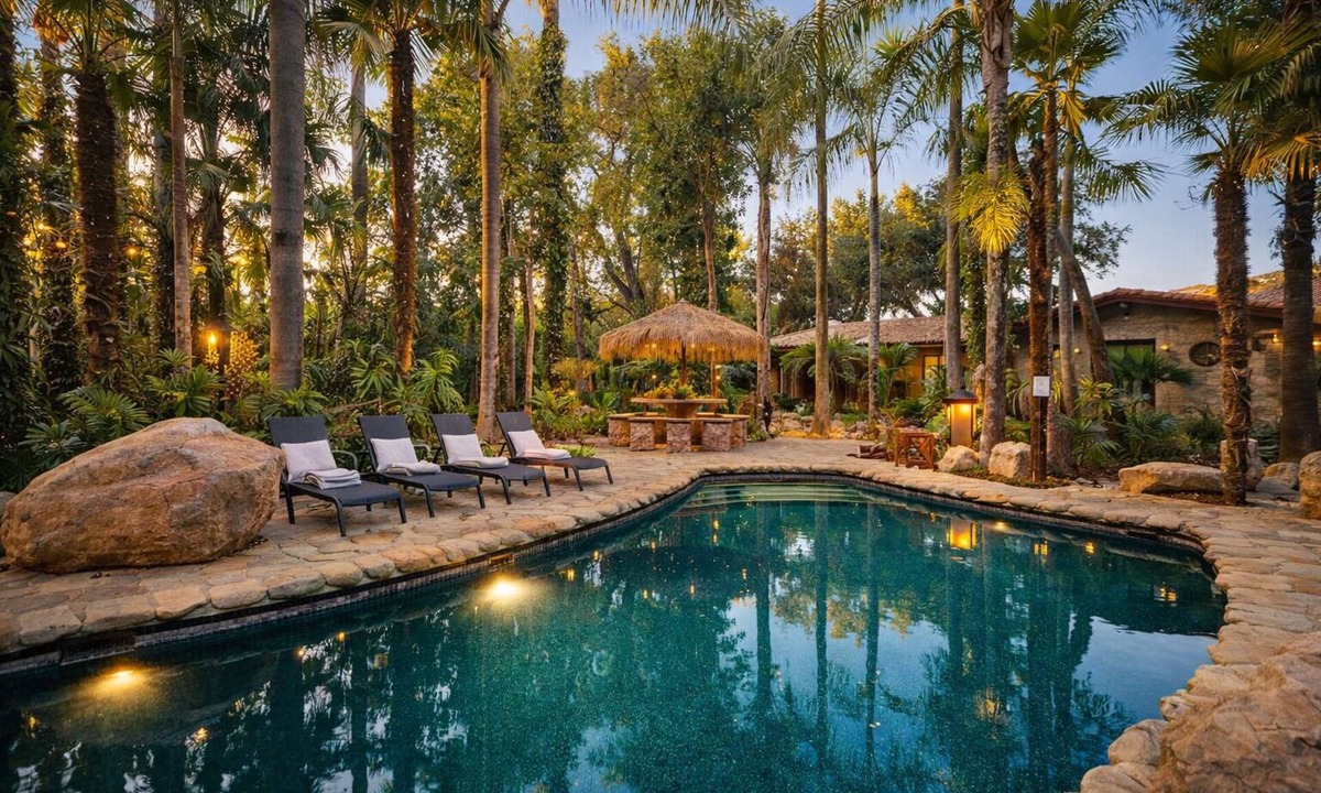 Meiners Oaks House | Tropical Western Ranch, Families & Friends 3-day Ok ! Yoga Studio