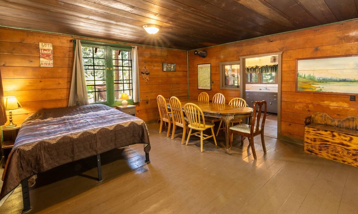 Blairsden-Graeagle Cabin | Two-Story Pine Cabin at Camp Layman | Spacious Mountain Lodge for Eight