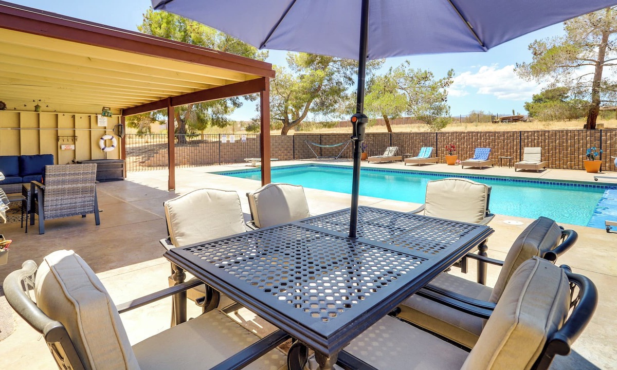 Yucca Valley House | Yucca Valley Oasis w/ Private Pool & Hot Tub!