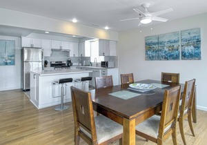 Spacious Upper unit located just two houses from the sand!
