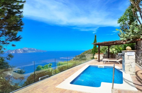 Termini Villa | AMORE RENTALS - Villa Bacco with Private Swimming Pool, Sea View, Parking, Romantic
