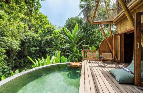Delod Peken Villa | Bambu Twins1, 2 Bedroom Villa Near Nyanyi Beach-TanahLot
