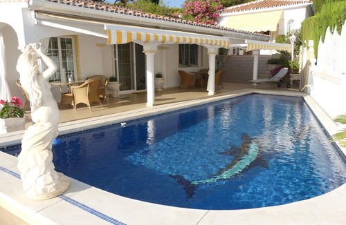 Caleta de Velez House | Casa Jolanda: Stylish Villa with Sea View, Wi-Fi & Air Conditioning