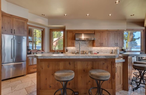 Tahoe Woods House | Cathedral Lakefront by Tahoe Getaways - 6 BR Estate w Pier, Buoy and Pool Table