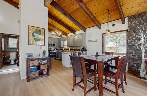 Al Tahoe House | Charming Home Steps from Beach, with Lake Views, Game Room, Near Ski Resort