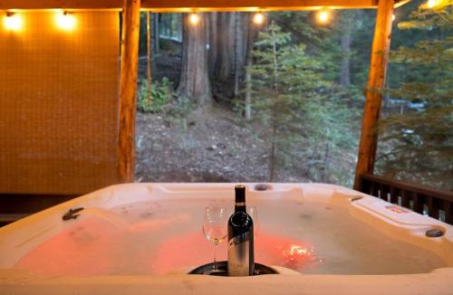 Sugar Pine House | Corlieu Falls Cabin in Sugar Pine 8 miles from Yosemite with Gazebo, Hot tub a shack and Bar top