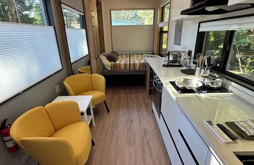 Hiouchi House | Have a blast in the Redwoods, then relax in tiny home comfort!