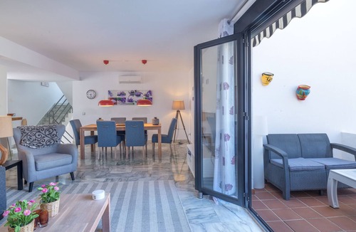 Playa del Sol-Villacana House | Holiday Home Casa Luna Beach with Shared Pool, Balcony, A/C & Wi-Fi