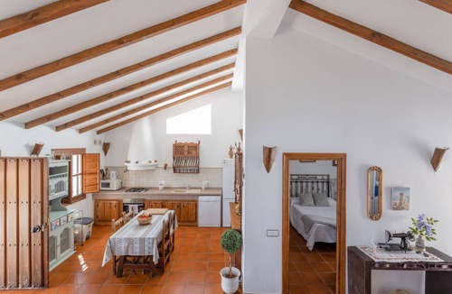 Competa House | Holiday Home Cortijo Montes with Mountain & Sea View, Wi-Fi, Pool, Garden, Parking; Pets Allowed