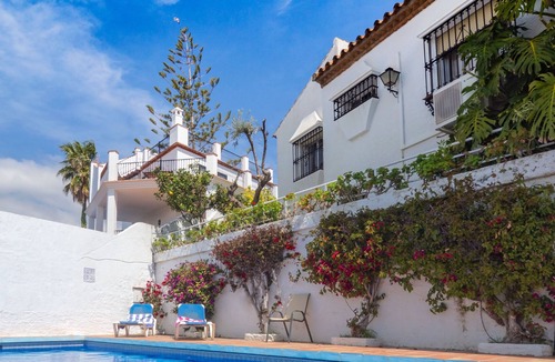 Chimenea Villa | In Nerja, villa with garden and private pool overlooking the sea for 8 people