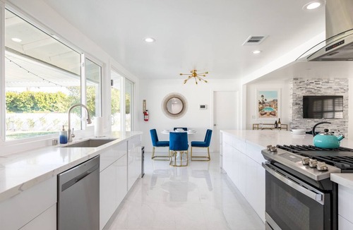 Chino Canyon Villa | Lounging on Sunshine! Heated Saltwater Pool&Spa, PetFriendly, ExpensiveLush Yard