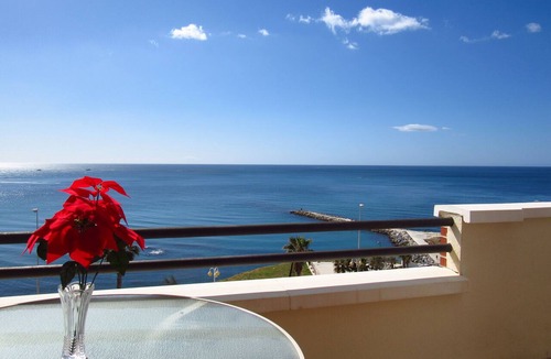 Torrequebrada Condo | Luxury 3 bedroom duplex penthouse with frontal sea views 50m from the beach