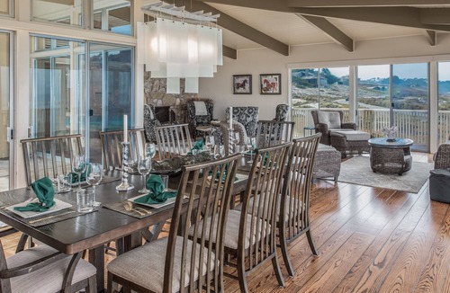 Del Monte Forest House | Ocean Front Home in Pebble Beach w/ 4 King Suites. Enclosed courtyard & pool!