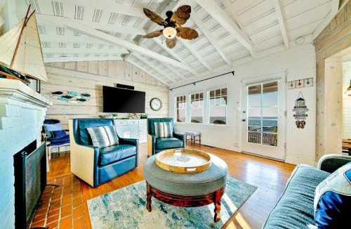 Village of La Jolla House | Oceanfront Dog Friendly Home with Waterfront Porch, Gas Grill, Hot Tub & Fire Pit