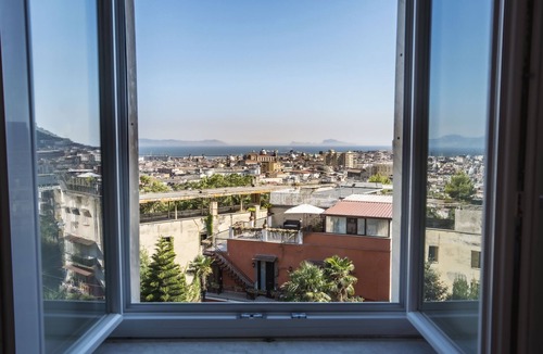 Rione Sanita Apartment | Panoramic apartment with large roof terrace in Naples, view of harbor, Vesuvius