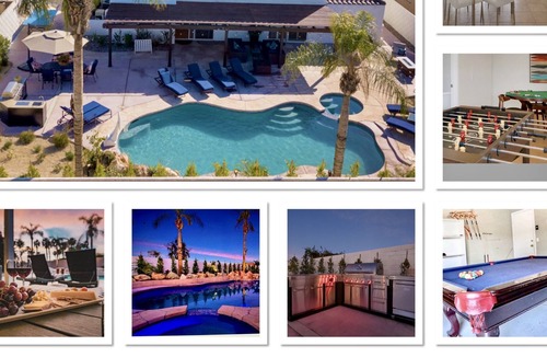 La Quinta Villa | Relax in Paradise!Sleeps16,Pool,spa,BBQ,fire pit,games,pool table,table tennis