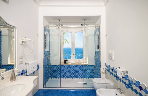 Laurito Hotel | Royal Suite with indoor bath overlooking the sea - Villa Santa Chiara Positano