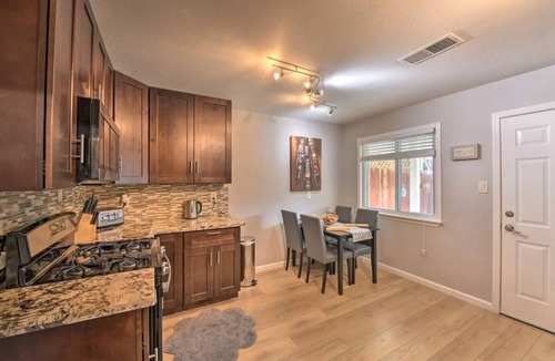 Carmichael House | Silver Modern 2BR: Pet-Friendly Oasis w/Fenced Private Garden Near Downtown
