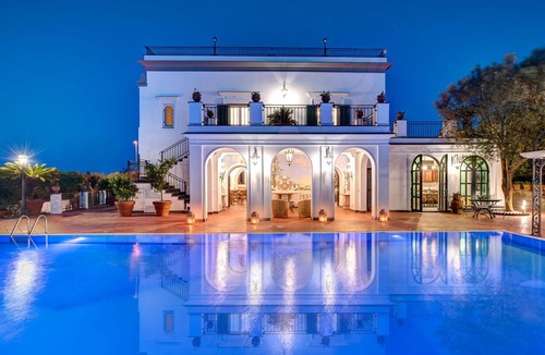 Colli di Fontanelle Villa | Stunning private villa with A/C, private pool, WIFI, TV, patio, panoramic view, close to Sorrento