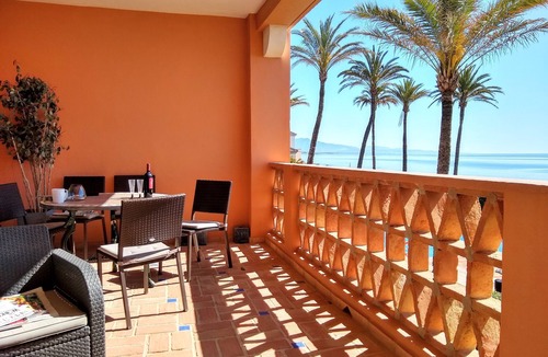 Bahia de Casares Apartment | Stylish 1st line beach apartment overlooking the Med, La Perla de la Bahia