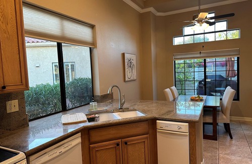 Palm Desert Condo | Sunrises! Golf Course 2019ft Single story 3 bd 2.5 bth tennis piklball golf cart