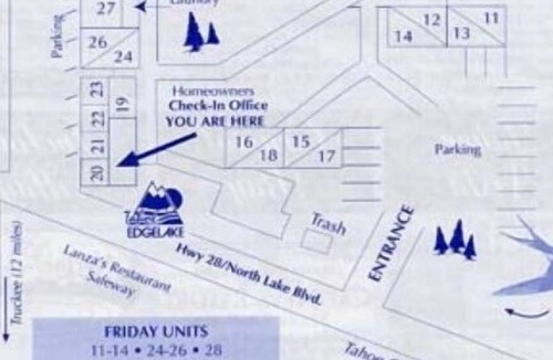 Tahoe Vista Condo | Timeshare Week May 27-June 3 1 Bedroom Condo on ground level with view of the Beach and Lake Tahoe