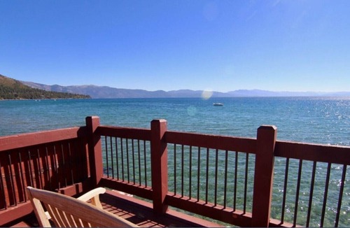 Tahoe Vista Condo | Timeshare Week May 27-June 3 1 Bedroom Condo on ground level with view of the Beach and Lake Tahoe