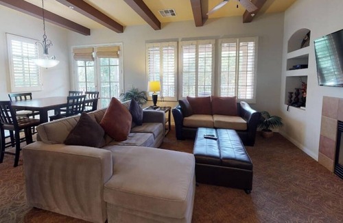 La Quinta Villa | Upstairs Two Bedroom Legacy Villa Steps from the Pool on a Secluded Greenbelt