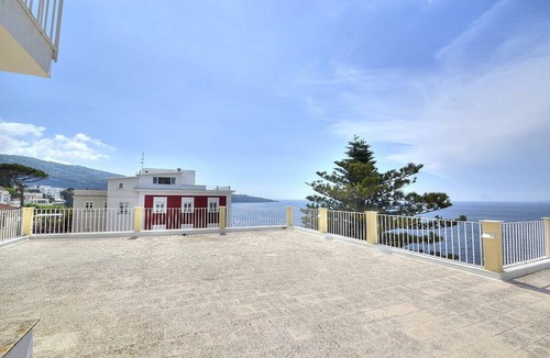 Sant'Agnello Villa | Villa Beniamina: A splendid nineteenth-century two-story historical villa built sheer above the sea, with Free WI-FI.