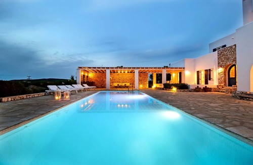 Paros Villa | Villa Haroula, Private Pool Villa with Panoramic Aegean Sea and Sunset View.