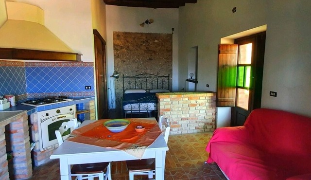 Adorable studio surrounded by greenery, ideal for couples