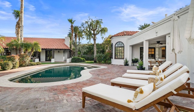 An expansive estate with private pool & lighted pickle ball court