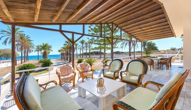Beachfront Luxury Rhodes Villa | 5 bedrooms sleeps 14 | Villa Maria | Kiotari in Notia Rodos