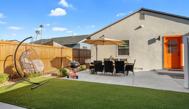 Entire Private Home with 3 King Beds, Gated Yard, 4 Parking, Ranch-Style, Available Now