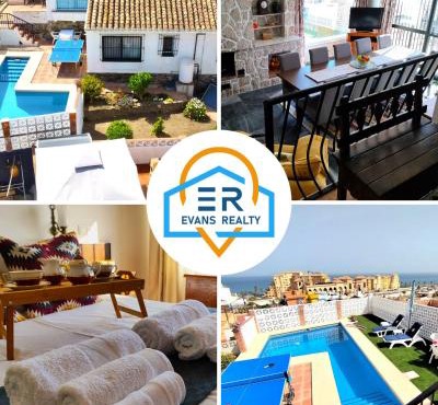 Evans Realty AL Villa & Piscina & Garaje & Playa