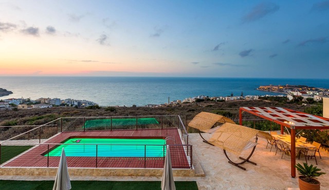 Exceptional Panoramic Sea Views, Hanging Over Rethymno City in Rethymno