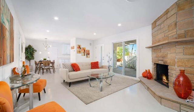Fab Mid Century Cathedral Cove Pool Home with Stunning Mountain Views