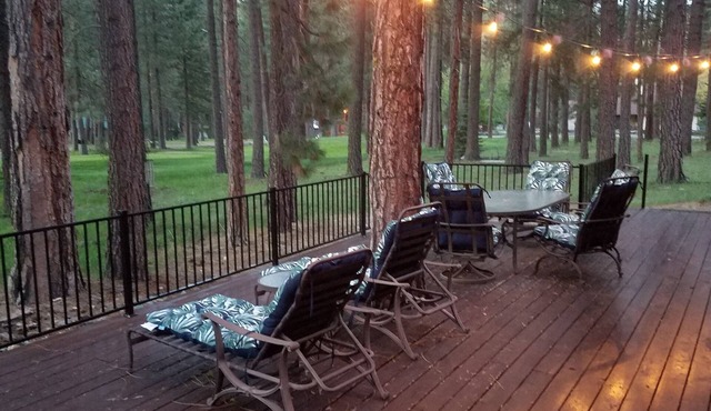 GRAEAGLE TIMBERFRAME CHATEAU LOCATED IN PLUMAS PINES COUNTRY CLUB ON GOLF COURSE
