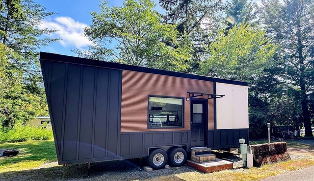Have a blast in the Redwoods, then relax in tiny home comfort!