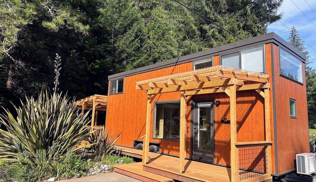 Have a blast in the Redwoods, then relax in tiny home comfort!