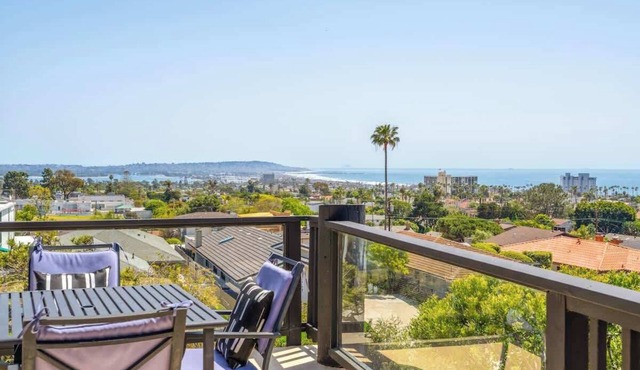 Hillside 3BR Beach Retreat w/Sweeping Ocean Views