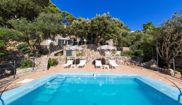 Luxury villa with panoramic swimming pool in Ischia, near Amalfi Coast