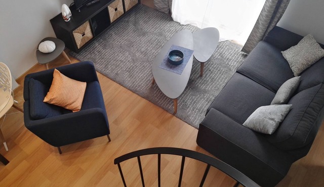 Modern central apartment with amazing private roof terrace and shared pool